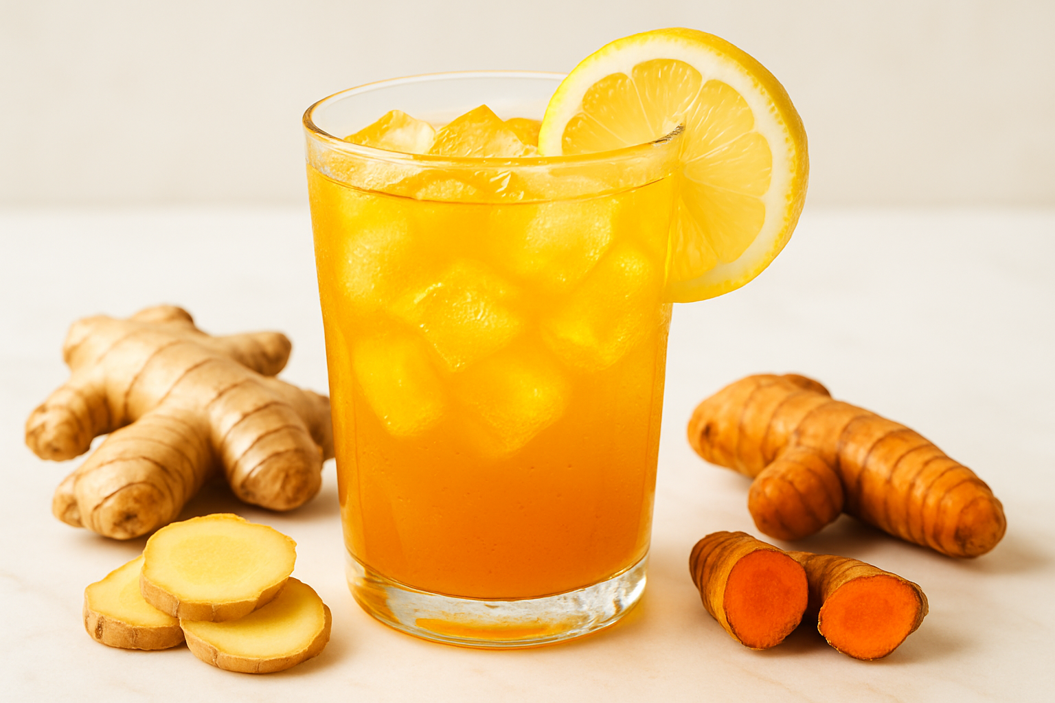 Ginger + Turmeric Immunity Lemonade