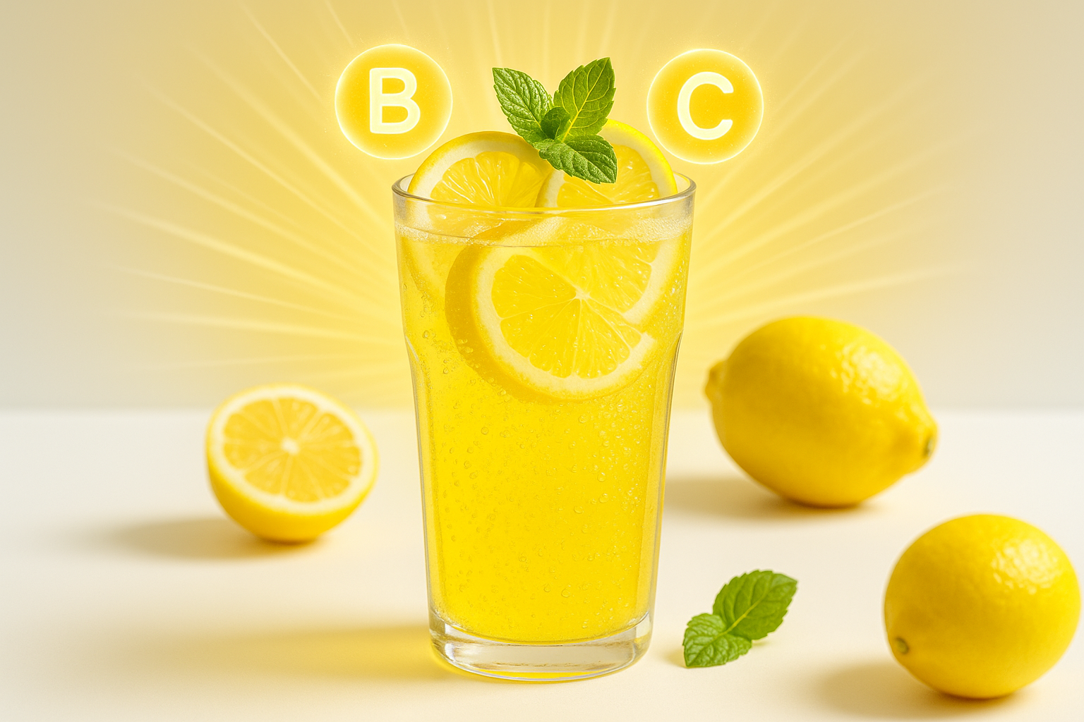 vitamin B + C Energy Lemonade